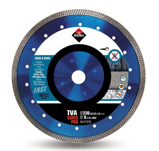 DIAMOND BLADE FOR HARD MATERIALS TURBO VIPER RUBI